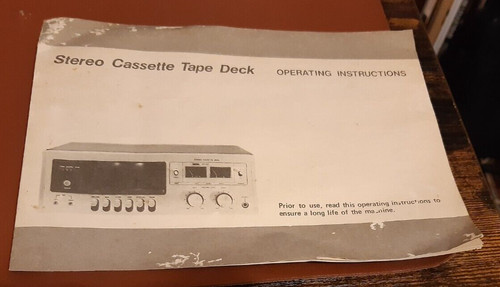 Stereo cassette tape deck - deck,
