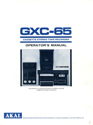 Akai gxc cassette - gxc-65,